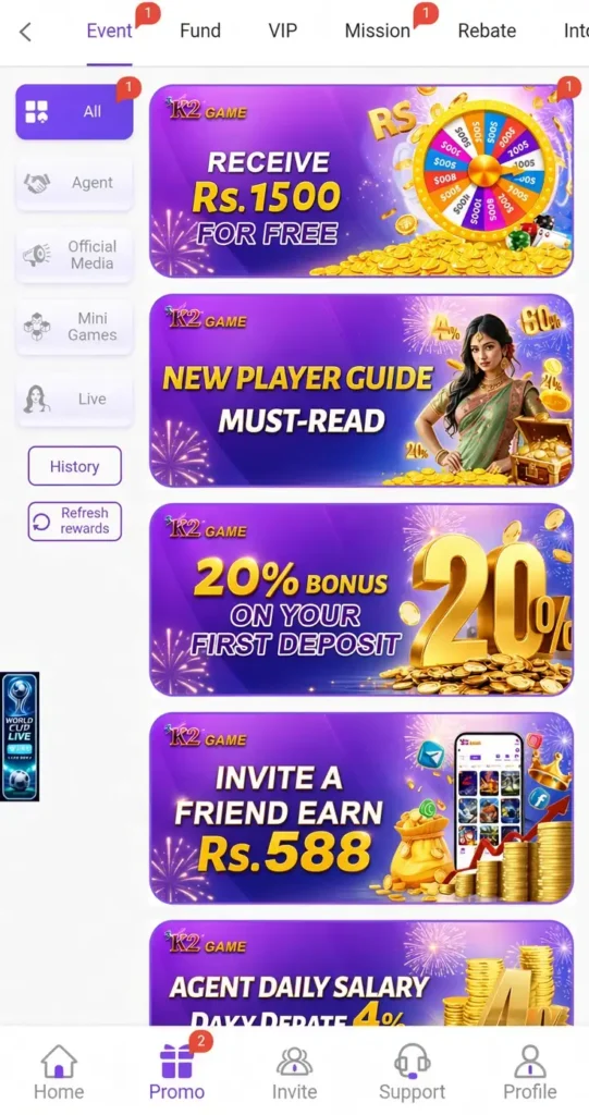 K2 Game Bet