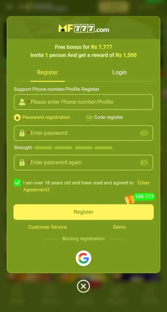 MF777 Game APK